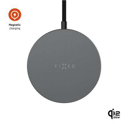 Fixed MagPad Slim Qi2.2 MagSafe Wireless Charger, Space Gray