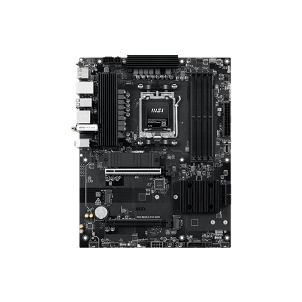 MSI PRO B850-S EVO WIFI | Processor family AMD | Processor socket AM5 | DDR5 | Supported hard disk drive interfaces SATA, M.2 | Number of SATA connectors 4