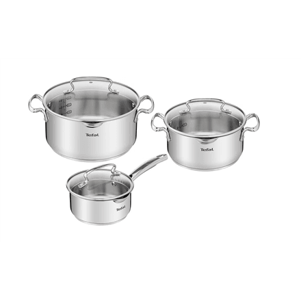 TEFAL | Cookware set | G719S674 Duetto+ | Stainless steel | Dishwasher proof | Lid included | Stainless steel