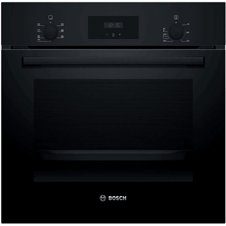 Bosch Oven | HBF133BA1 | 66 L | Electric | EcoClean | Knobs | Height 59.5 cm | Width 59.4 cm | Black