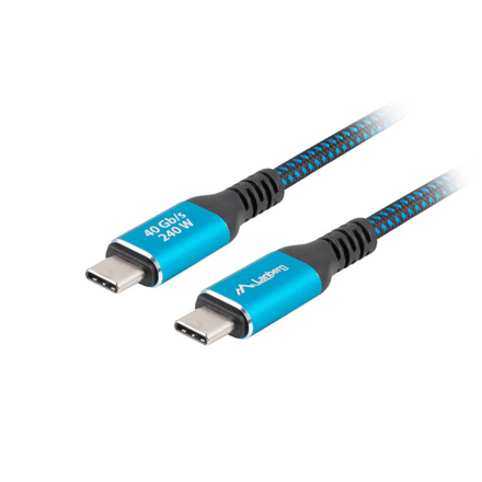 Lanberg | USB-C M/M 4.0 CABLE 240W 8K 60HZ | CA-CMCM-44CU-0005-BK