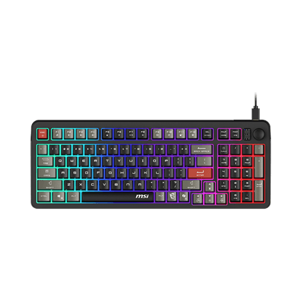Игровая клавиатура MSI Forge GK110, мембранная, с подсветкой, US