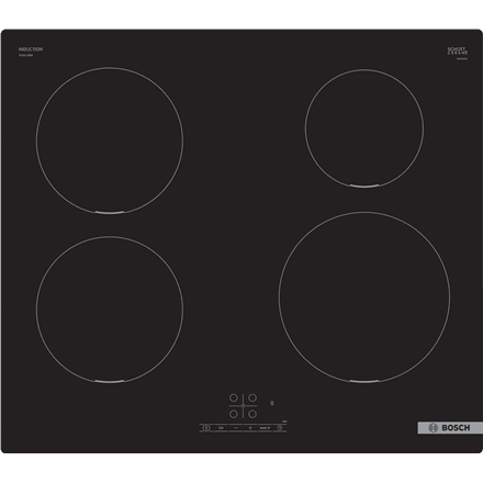 Индукционная варочная панель Bosch PUE611BB5E, 4 зоны, без рамки, 60 см