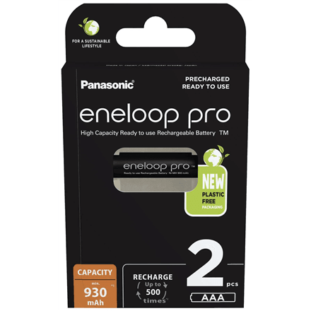 Panasonic ENELOOP Pro BK-4HCDE/2BE AAA akud 930 mAh, 2 tk