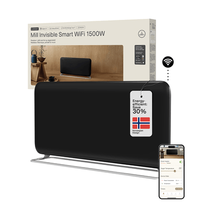 Mill PA1500WIFI4A paneelsoojendi, must, 1500 W, kuni 22 m², IPX4