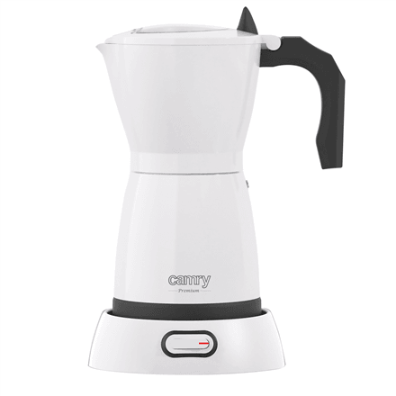 Camry CR 4415w Electric Moka Pot, 6 Cups, 480 W, White