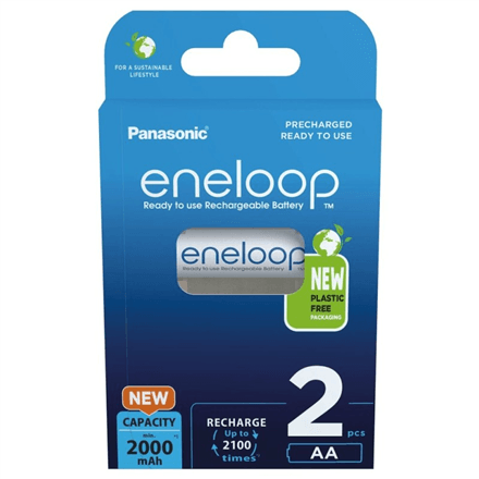 Akud Panasonic Eneloop AA 2000 mAh, 2 tk