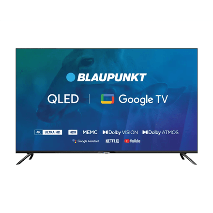 Телевизор Blaupunkt 50QBG6000S 50" 4K QLED Smart TV на Google TV, чёрный