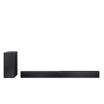Sharp 2.1 Dolby Atmos/DTS Virtual:X Soundbar with Slim Wireless Subwoofer | HT-SBW310 | 330 W | Bluetooth | Wireless connection | Black