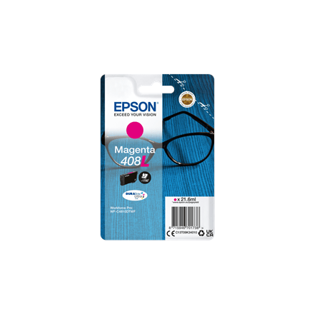 Epson 408L DURABrite Ultra tindikassett, magenta, 21,6 ml
