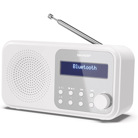 Sharp DR-P420(WH) Tokyo kantav digiraadio, DAB+, Bluetooth, valge