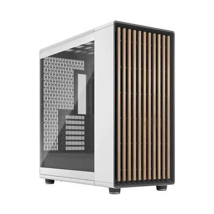 Fractal Design Computer Case | North XL | ATX | Chalk White TG Clear