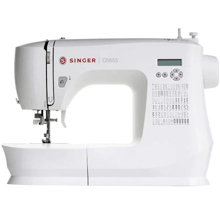 Singer | Sewing Machine | C5655 | Number of stitches 80 | Number of buttonholes 6 | White