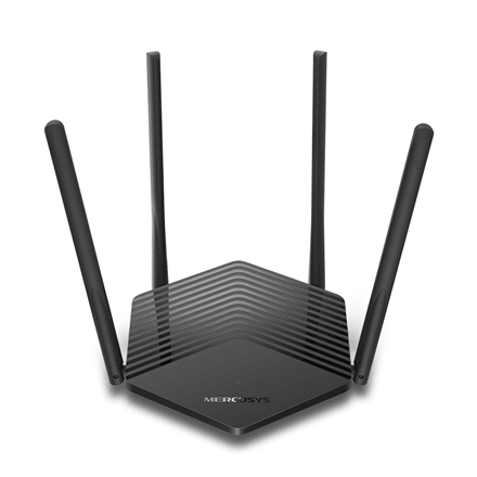 Mercusys | AX1500 WiFi 6 Router | MR60X | 802.11ax | 1201+300 Mbit/s | 10/100/1000 Mbit/s | Ethernet LAN (RJ-45) ports 2 | Mesh Support No | MU-MiMO Yes | No mobile broadband | Antenna type External