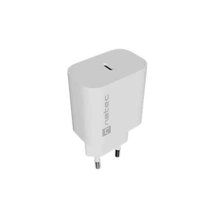 Natec Ribera NUC-2394 wall charger, USB-C, 20 W, white