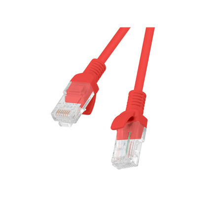 Lanberg CAT5e UTP patch cables, 0.25 m, 10-pack, red