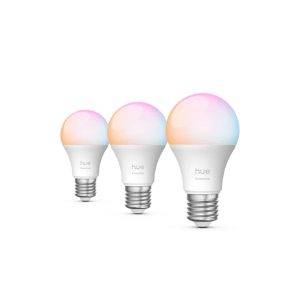 Philips Hue E WCA 806 A60 3P EU | E27 | 8 W | 16 million colours, White and colour light | Bluetooth and Zigbee