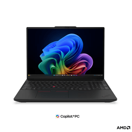 Lenovo ThinkPad T16 G5 AMD | Black | 16 " | IPS | WUXGA | 1920 x 1200 pixels | Anti-glare | AMD Ryzen AI 5 PRO | 440 | 16 GB | SODIMM DDR5 | Solid-state drive capacity 512 GB | AMD Radeon 840M Graphics | Windows 11 Pro | 802.11be | Bluetooth version 5.4 | LTE Upgradable | Keyboard language English | Keyboard backlit | Warranty 36 month(s) | Battery warranty 12 month(s)