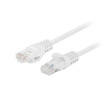 Lanberg CAT5e UTP patch cables, 0.25 m, 10-pack, white