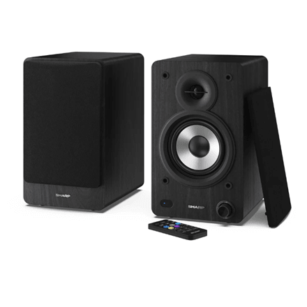Sharp CP-SS30 Bookshelf Speakers, Black | Sharp | Speakers | CP-SS30(BK) Bookshelf | 60 W | Bluetooth | Wireless connection | Black