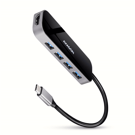 AXAGON SuperSpeed USB-C Combo 6in1 Hub | HMC-6H4A