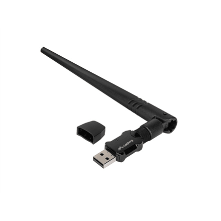 USB-адаптер Wi-Fi Lanberg NC-0900-WIE, AX900, двухдиапазонный, внешняя антенна