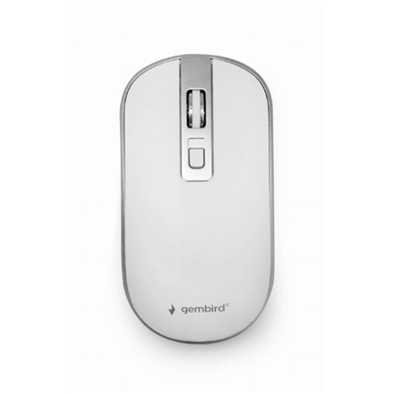 Gembird MUSW-4B-05 Wireless Optical Mouse, USB, White, 1600 DPI