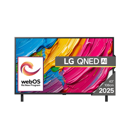 LG 43QNED80A3A 43-tolline 4K QNED nutiteler, webOS 25, must