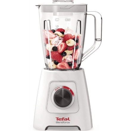 TEFAL Blendforce II Tabletop Blender, 600 W, 2 L Jar, White