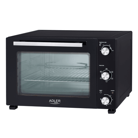 Мини-печь Adler AD 6028, 60 л, 2000 Вт, с вертелом