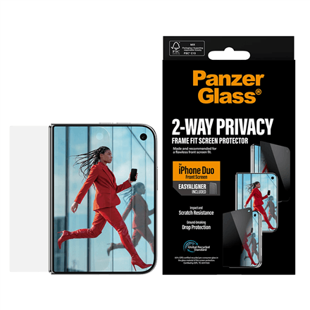 PanzerGlass Privacy screen protector with EasyAligner, iPhone Duo