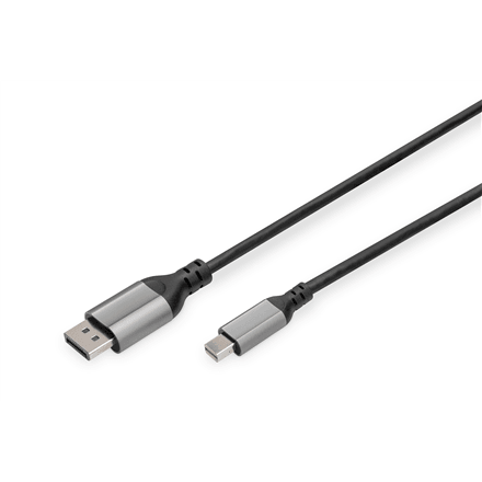 Digitus | 8K DisplayPort Adapter Cable, Mini DP to DP, 2 m | DB-340106-020-S | DisplayPort to DisplayPort