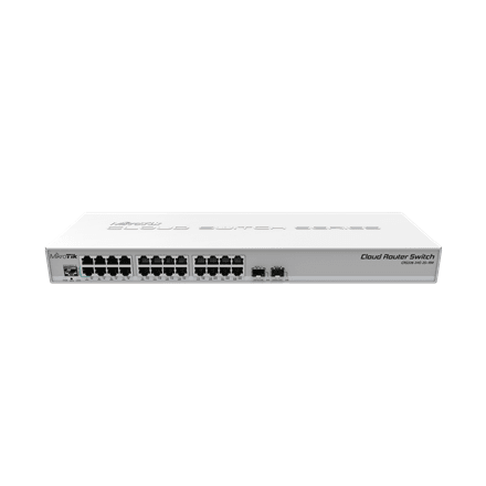 MikroTik | Cloud Router Switch CRS326-24G-2S+RM | Managed L3 | Rackmountable | Gigabit Ethernet (copper) ports quantity 24 | SFP+ ports quantity 2 | 12 month(s)