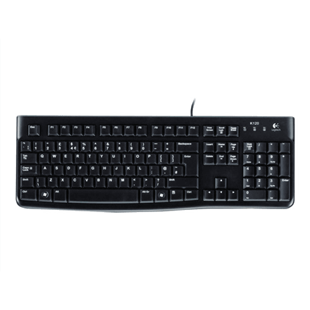Logitech Desktop MK120 juhtmega klaviatuur ja hiir, must