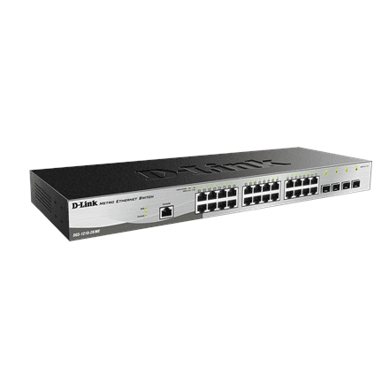 D-Link DGS-1210-28/ME hallatav L2 switch, 24 porti + 4 SFP, racki