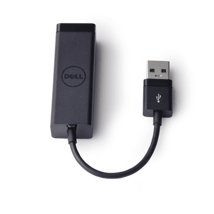 Dell 470-ABBT USB-A to Ethernet adapter, USB 3.0, PXE Boot, black