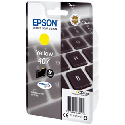 Epson tindikassett L WF-4745 Series, kollane, 1900 lehekülge