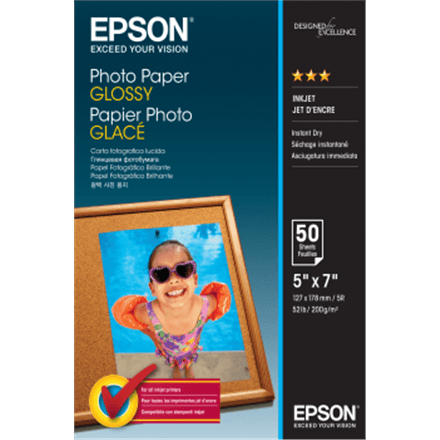 Epson Photo Paper Glossy läikiv fotopaber, 13×18 cm, 200 g/m², 50 lehte