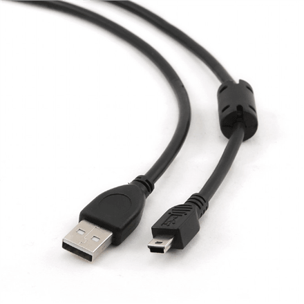 Cablexpert CCF-USB2-AM5P-6 Mini-USB Cable, 1.8 m, Black