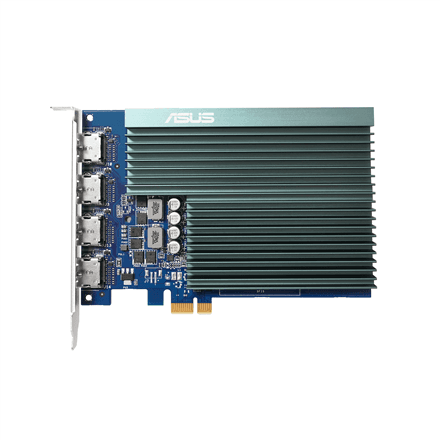Видеокарта Asus GeForce GT 730 2 ГБ GDDR5, четыре выхода HDMI
