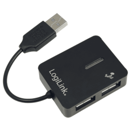 USB-jagaja LogiLink UA0139, USB 2.0, 4 porti, must