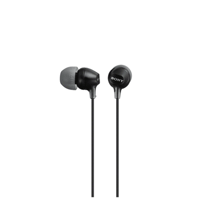 Sony MDR-EX15AP in-ear kõrvaklapid mikrofoniga, must