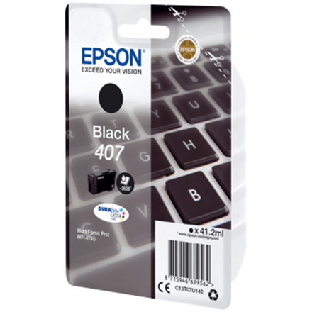 Epson C13T07U140 WF-4745 tindikassett, must, 2600 lk