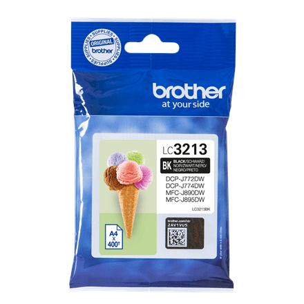 Brother LC3213BK ink cartridge, black, 400 pages