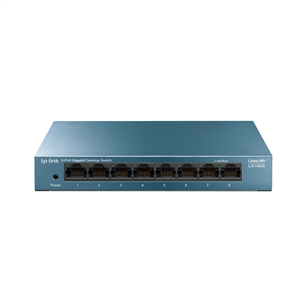 TP-LINK LS108G 8-pordiline Gigabit lüliti, metallkorpus