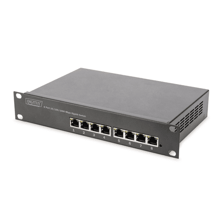 Digitus DN-80114 8-pordiline gigabitine switch rack-kappi