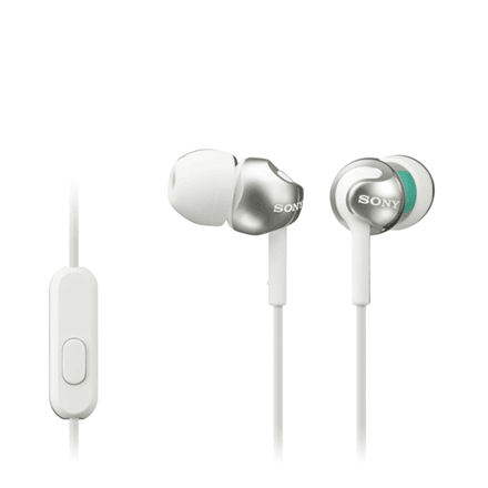 Наушники Sony MDR-EX110AP, внутриканальные, проводные, белые