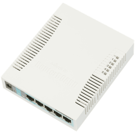 MikroTik RB260GS 5-pordiline veebihallatav switch, SFP-pesa