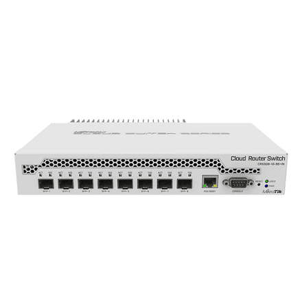 Коммутатор MikroTik CRS309-1G-8S+IN: 8 слотов SFP+ 10 Гбит/с