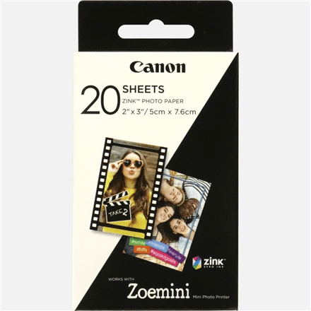 Canon ZINK fotopaber ZP-2030, 5×7,6 cm, 20 lehte